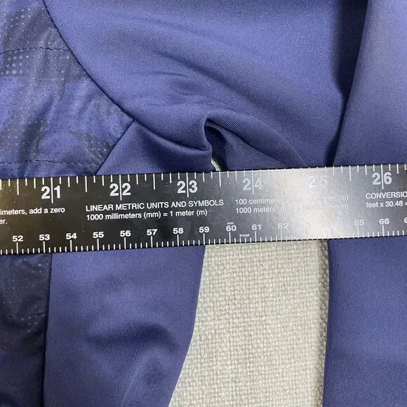 Peter Millar Pullover Mens Large Navy Crown Sport Quilted Performance Golf Shirt